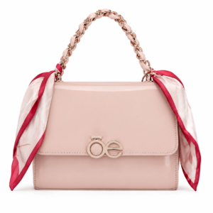Bolsa Cloe charol<br>Rosa claro<br>(modelo 2021)