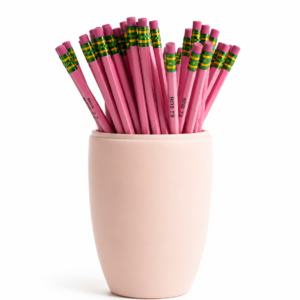 Set de 10 lápices marca Dixon (dos tonos de rosa)